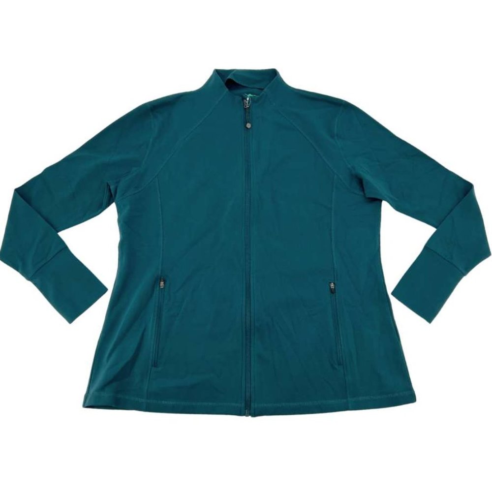 Womans Teal Full-Zip Active Jacket